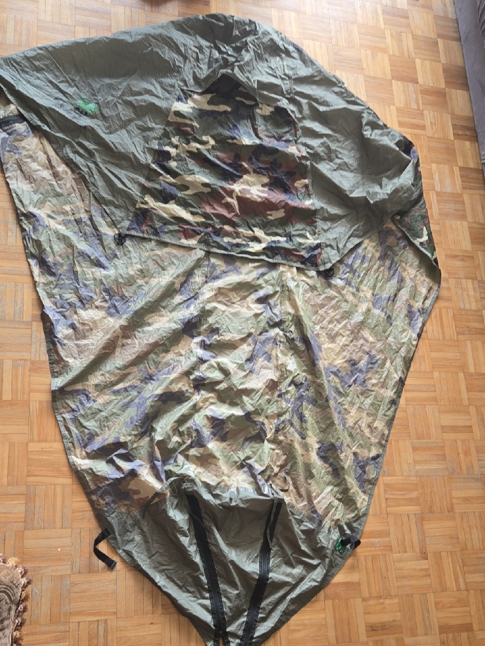 Military Woodland Camouflage Wet Weather Poncho